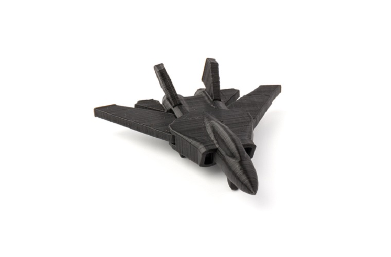 Model plane, airliner, airplane created on a 3d printer,  on white background. travel and transportation concept